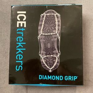 BNIB Traction Aid Ice Cleats Ice Trekkers Chain Rubber Metal Extra Large